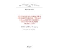 Studio critico-sistematico del diritto delle persone nella parafrasi greca delle