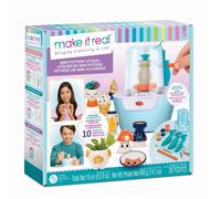 Make It Real: Mini Pottery Studio - 26 pcs DIY Pottery Kit, Mess Free Air Dry Cl