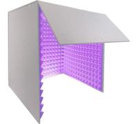 Studio di Registrazione Portatile, Cabina insonorizzata, cubo insonorizzato per Microfono, Contenitore insonorizzato da Tavolo, Design Completamente Chiuso, Adatto per Studio di registrazion