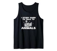 Studio Difficile Parlare con Animali Zoologia Umorismo per Zoologi Canotta