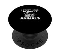 Studio Difficile Parlare Con Animali Zoologia Umorismo Per Zoologi PopSockets PopGrip Adesivo