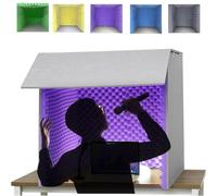 Studio domestico della schiuma ad alta densità della cabina di | Schiuma fonoassorbente ad alta densità, design pieghevole per una facile conservazione, ideale per la registrazione di musica