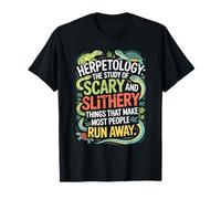 Studio erpetologico Spaventoso striscio Creature rettili Amante Maglietta