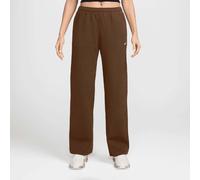 Studio Fleece Mid-Rise Open-Hem Pants marrone M