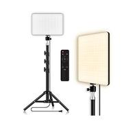 Studio fotografico LED 2700k-5700k Lampada di riempimento video Pannello luminoso Fotografia Illuminazione con treppiede Braccio lungo for streaming live Per la fotografia in studio(160CMARM)