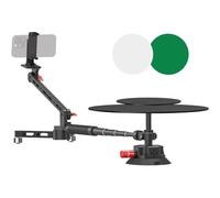 Studio fotografico portatile - Spinner, girevole a 360 gradi, piattaforma fotografica rotante per vlog, unboxing, pubblicità, filmati video, cibo e gioielli