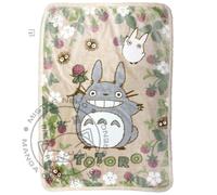 Studio Ghibli - Coperta - Totoro - Fluffy Totoro con fragole 100x140cm