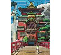 Studio Ghibli: Ensky - Spirited Away - Stained Glass Puzzle 208P Aburaya -...