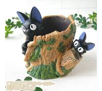 Studio Ghibli Kikis Delivery Service Jiji Tree Trunk Planter Pot Figure Decor