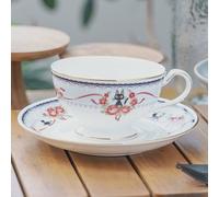 Studio Ghibli Kiki's Delivery Service Tazza da tè e piattino Jiji Blue