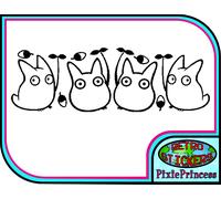 Studio Ghibli Totoro M Adesivo Vinile Veicolo Auto Bici Muro Poster Window Anime