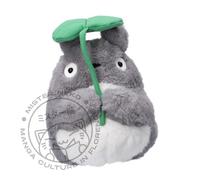 Studio Ghibli - Totoro Plush - Totoro con la sua foglia - 19 cm