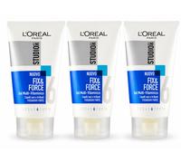 Studio Line Gel Forte 3x150ml Fissante Capelli Tenuta Forte Styling