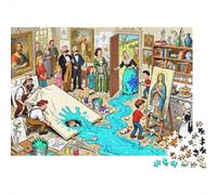 Studio Mayhem del Maestro del Rinascimento Puzzle in Legno Impermeabile DIY Puzzles Da 1000 Pezzi Per Adulti Divertenti Giochi Di Impegnativi