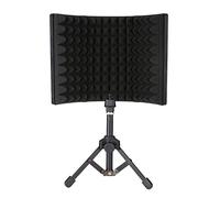 Studio Microfono Isolamento Shield con Stand Filtro Vocale per Microfono a Condensatore
