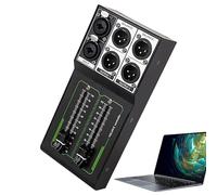 Studio Monitor Controller, Passive Professional Volume Control, 1 Input 2 Output, 70 mm Fader, Precise Audio Adjustment, Ideal for Studio and Home Audio Systems