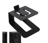 Studio Monitor Stand Elegante Nero Ispessito Sound Speaker | Rialzo sonoro da scaffale a prova di vibrazioni, monitor da studio, altoparlanti per computer, sistemi audio da scaffale