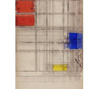 Studio per una composizione (1940-1941) Stampa poster di Piet Mondrian (24 x 36)