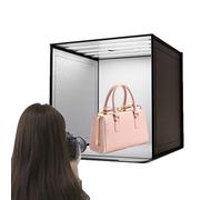 Studio Photo Box - portafoto pieghevole con luce LED regolabile | Puntelli per servizi fotografici professionali portatili 40x40 cm, scatola luminosa per fotografia di prodotti, fotografic