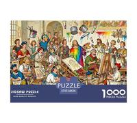 Studio Pittori Rinascimentali Firenze Puzzle in Legno Impermeabile Puzzles Da 1000 Pezzi Regali Per Adulti Sfidanti E Rompicapo Giochi Di Impegnativi