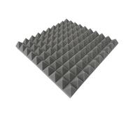 Studio Pyramid Schiuma acustica Insonorizzante Trattamento fonoassorbente Pannello a parete Cuneo Spugna protettiva Per smorzare il suono(Grey)
