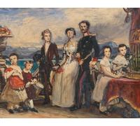 Studio sul dipinto 'I fratelli dell'imperatrice Elisabeth d'Austria' (1854) Poster stampato da Joseph Karl Stieler (18 x 24)