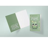 Studio Supernova - Biglietto d'auguri in cartoncino - Come Cthulhu - BA20
