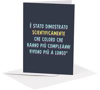 studio supernova - Biglietto d'auguri in cartoncino - Generico Scientificamente - BA07