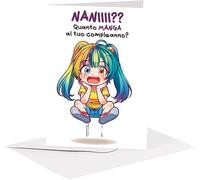 studio supernova - Biglietto d'auguri in cartoncino - Manga Nani - BA10