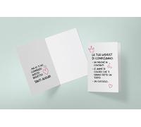 Studio Supernova - Biglietto d'auguri in cartoncino - Wishlist di Compleanno - BA32