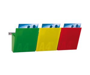 STUDIO T - 1002127 - Kit Vision Kanban - larghezza 75 cm - 3 tasche A4 (rosso, giallo, verde) - Studio T - 77507 - Conf. da 1 Pz. - 1002127