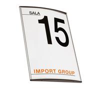 STUDIO T - 1431031 - Targa da parete Arkos - 10 x 10 cm - profilo silver - Studio T - 50470 - Conf. da 1 Pz. - 1431031