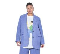 Studio Untold Blazer dal Taglio Oversize con Righe di Paillettes Grigio Blu 54+ 849658729-54+