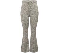 Studio Untold donna taglie forti pantaloni a zampa leggings glitter paisley