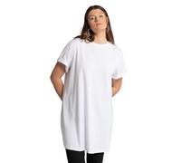 Studio Untold Donna Taglie Grandi Plus Size Longshirt, Scollo Tondo, Manica Corta, Taglio Lungo, Bianco Puro 54+ 794475200-54+