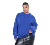 Studio Untold Maglione Classico con Perline e Maniche blusanti Blu 54+ 844763746-54+