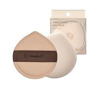 STUDIO17 pang pang Big Puff | Sbuffo per cipria per il viso | Fliffy Foundation Puff Blender con lattice | Spugna da trucco coreana verde oliva giovane per fondotinta e cipria | Diametro 5,6 cm