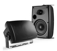 STUDIOFINIX Altoparlanti Bluetooth all'aperto, 6,5 pollici coppia di montaggio a parete resistente all'acqua per interni/esterni, 400W (nero)