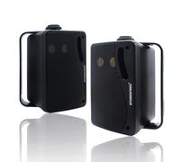STUDIOFINIX Altoparlanti Bluetooth da 3,5 pollici a 3 vie 200W, altoparlanti marini impermeabili con montaggio a parete, griglia resistente, perfetti per casa, barca, patio (nero)
