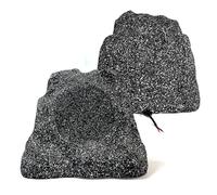 STUDIOFINIX Outdoor Rock - Altoparlanti impermeabili, 400 Watt, 16,5 cm, timbre superiore IPX6, resistenti alle intemperie, design per giardino, patio, piscina, terrazza, barbecue (coppia)