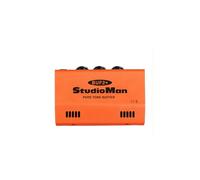 StudioMan BUF2+ Pure Tone Buffered Splitter - Ingresso mono da 1/4", 2 uscite da 6,3 mm, conversione da Hi-Z a Lo-Z, LED di stato, alloggiamento in metallo per pedaliere per chitarra, configurazioni a