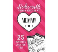 Studiometzger Redeemable Coupon Book For My Memaw 25 Vouchers Just F (Tascabile)