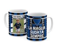 StudioPixelStore Tazza Personalizzata - Idea Regali Personalizzati - Mug Personalizzabile con Squadre del Campionato Italiano - Tazze in Ceramica per la Colazione - (Tifosi Atalanta PHOTO)