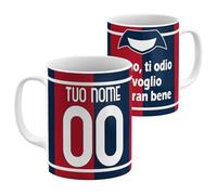 StudioPixelStore Tazza Personalizzata - Idea Regali Personalizzati - Mug Personalizzabile con Squadre del Campionato Italiano - Tazze in Ceramica per la Colazione - (Tifosi Bologna)