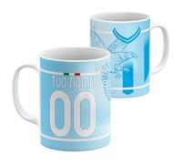 StudioPixelStore Tazza Personalizzata - Idea Regali Personalizzati - Mug Personalizzabile con Squadre del Campionato Italiano - Tazze in Ceramica per la Colazione - (Tifosi Laziali)