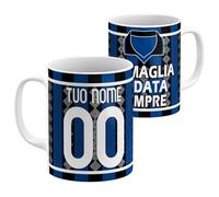 StudioPixelStore Tazza Personalizzata - Idea Regali Personalizzati - Mug Personalizzabile con Squadre del Campionato Italiano - Tazze in Ceramica per la Colazione - (Tifosi Atalanta)