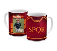 StudioPixelStore Tazza Personalizzata - Idea Regali Personalizzati - Mug Personalizzabile con Squadre del Campionato Italiano - Tazze in Ceramica per la Colazione - (Tifosi Romanisti PHOTO)