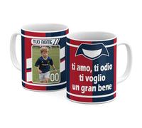 StudioPixelStore Tazza Personalizzata - Idea Regali Personalizzati - Mug Personalizzabile con Squadre del Campionato Italiano - Tazze in Ceramica per la Colazione - (Tifosi Bologna PHOTO)