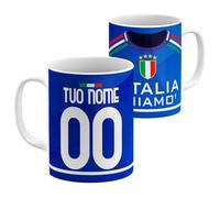 StudioPixelStore Tazza Personalizzata - Idea Regali Personalizzati - Mug Personalizzabile Nazionale di Calcio Italiana - Tazze in Ceramica per la Colazione - (Tifosi Italia)
