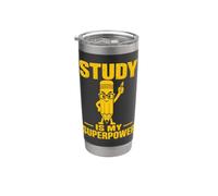 Studious Pencil Learning Strength Student Design Bicchiere termico in acciaio inox doppia parete